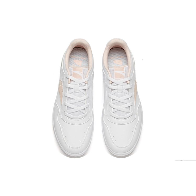 Anta Comfortable Lightweight Durable Low-Top Skate Shoes Women Sneakers White Pink 922118009-1