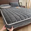 2026 Milk Velvet Cotton Quilted Bed Sheet Thickened Bed Cover Winter Plush Mattress Coral Velvet Protective Cover