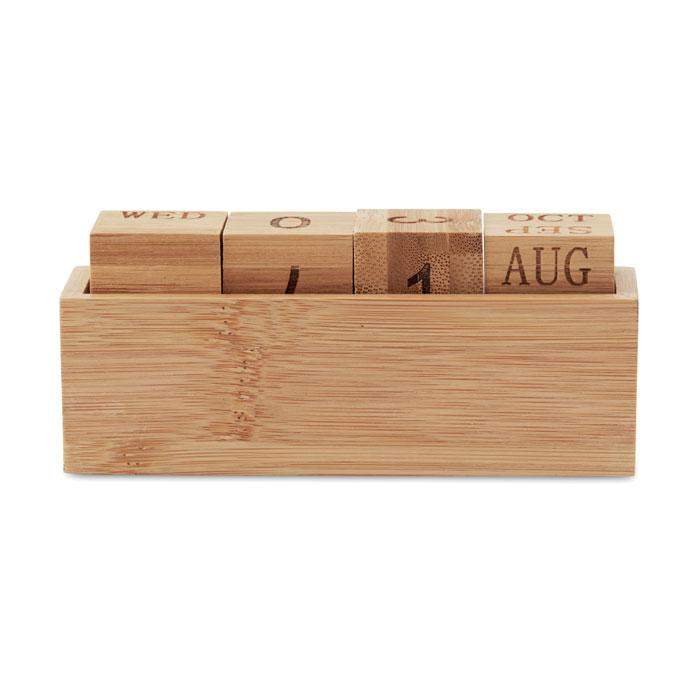 MidOcean Karenda Bamboo Desktop Calendar