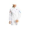 adidas Olympique Lyonnais Insignă Logo Jachetă cu Glugă cu Fermoar Tricou de Fotbal Bărbați tricouri Alb IB1664