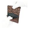 Inden-ya Inden Large Capacity Business Card Holder, Deer Leather, Black Base x Pink Lacquer, Yukiwari-so (Snow Flower) Pattern, 2501-51-160, 1