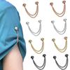 2/4Pcs Multi‑Purpose Magnetic Chain Buckle Detachable Shirt Sleeve Cuff Clip Decorative Magnet Fastener for Women Clothes Jeans Blouse Decoration