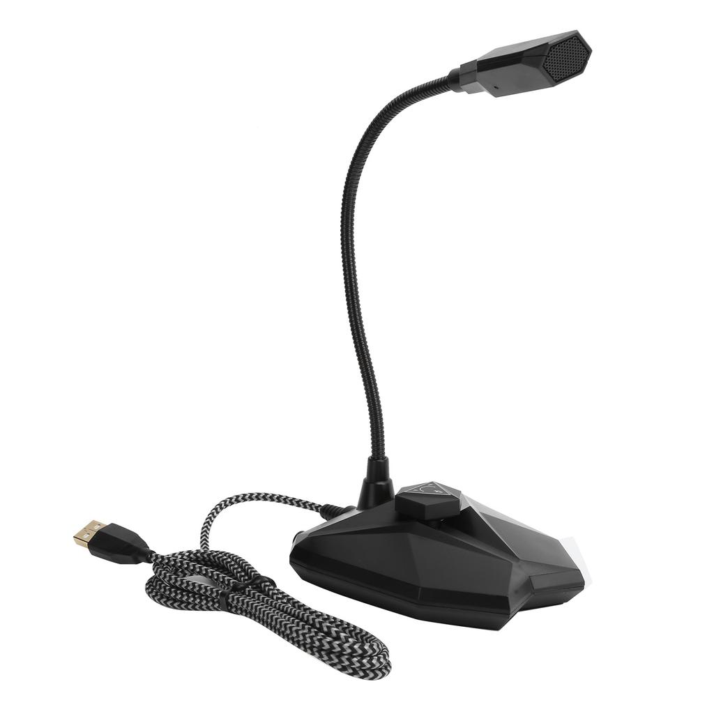 G35 Wired Computer Microphone Capacitor with RGB Indicator Live Chat Mic for Win1087VistaBlack