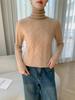 Women's Soft High Neck Cashmere Sweater: 2025 Autumn/Winter Cable Knit, Loose and Versatile, Skin-Friendly.