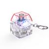 Mechanical Switch Keychain With Led Light Keyboard Key Chain Fidget Toy Keycap Stress Relief Novelty Toys Fidget Button Keyring