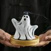 Ceramic Ghost Decor Incense Holder, Halloween Cute Ghosts Scents Burner, Resin Creative Burner Waterfall Backflow Decorative Home Desktop Decoration