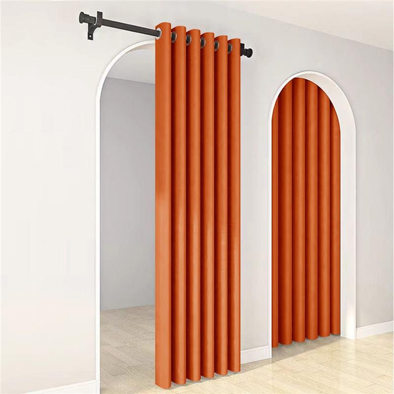 Minimalist Solid Color Blackout Curtains High Precision Thermal Insulated Window Drapes Home Decor
