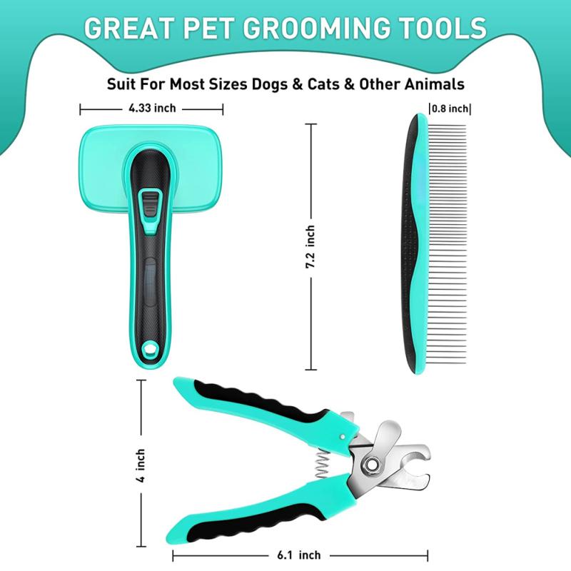 Pet Automatic Hair Removal Brush Open Knot Comb Retractable Massage Comb Grooming Supplies For Cat