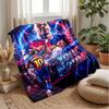 Coperta in Flanella Personalizzata con Nome Testo Lamine Yamal Logo Calcio Coperta Pile Personalizzata Regalo Speciale per Divano Camera da Letto Casa