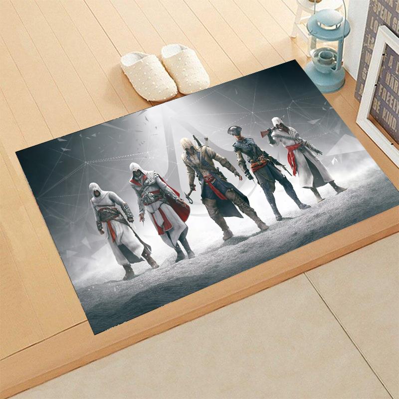 

Game A-Assassins Door Mat Entrance Non-slip Washable Kitchen Carpet Living Room Hallway Rugs Bathroom Bath Door Mats Home Decor 40cmx60cm