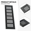 Air Vent Grille Ventilation Grille Aluminum Alloy Cabinet Black Clean Easy To Install Rectangular Shoe Cabinets