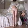 Aurora Sexy Shiny Suspender One-piece Over-the-Knee Non-Rip Matte Stockings