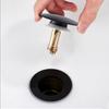 Scarico a Click-Clack Nero Opaco per Lavabo da Bagno 66mm Sostituzione