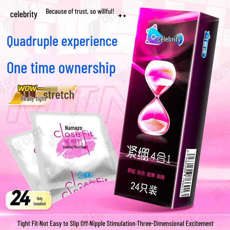 Celebrity Ultra-Thin Time-Delay Ribbed & Dotted Condoms - 10 Pack