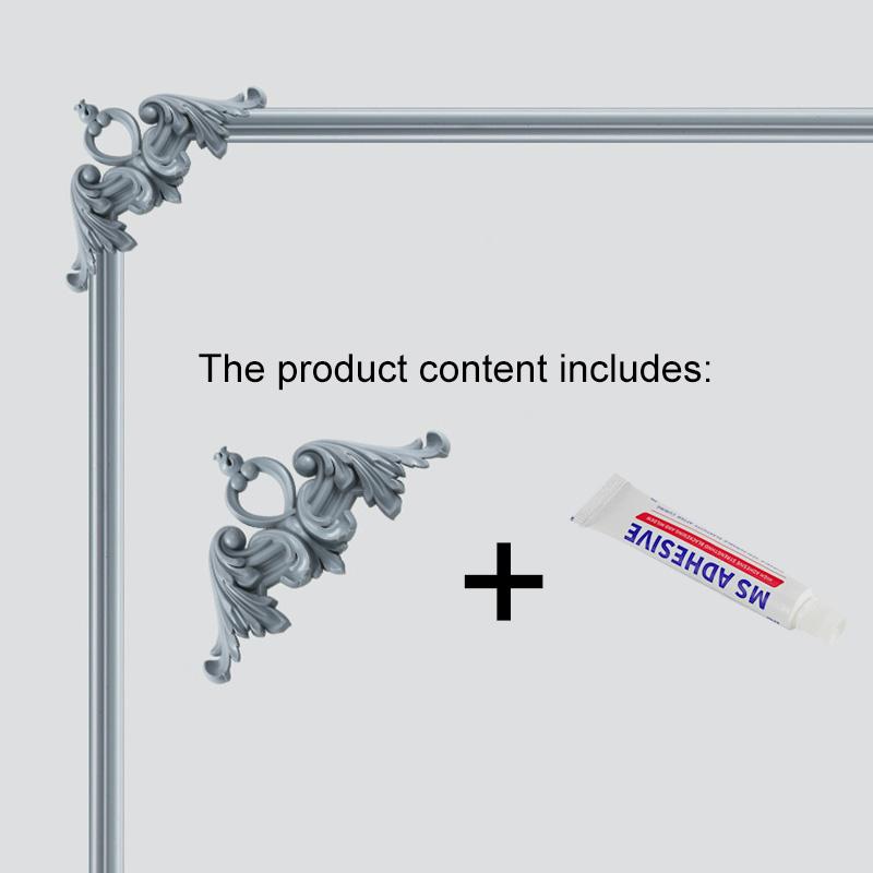 French Style Wall Decorative Corner Bracket Imitation Gypsum Tv Wall Frame Decoration Flower Bracket Remodeling Ceiling Decals