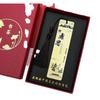 Exquisite Brass Chinese-Style Metal Bookmark: Teacher's Day Gift, High-Grade Color Print, Fade-Resistant