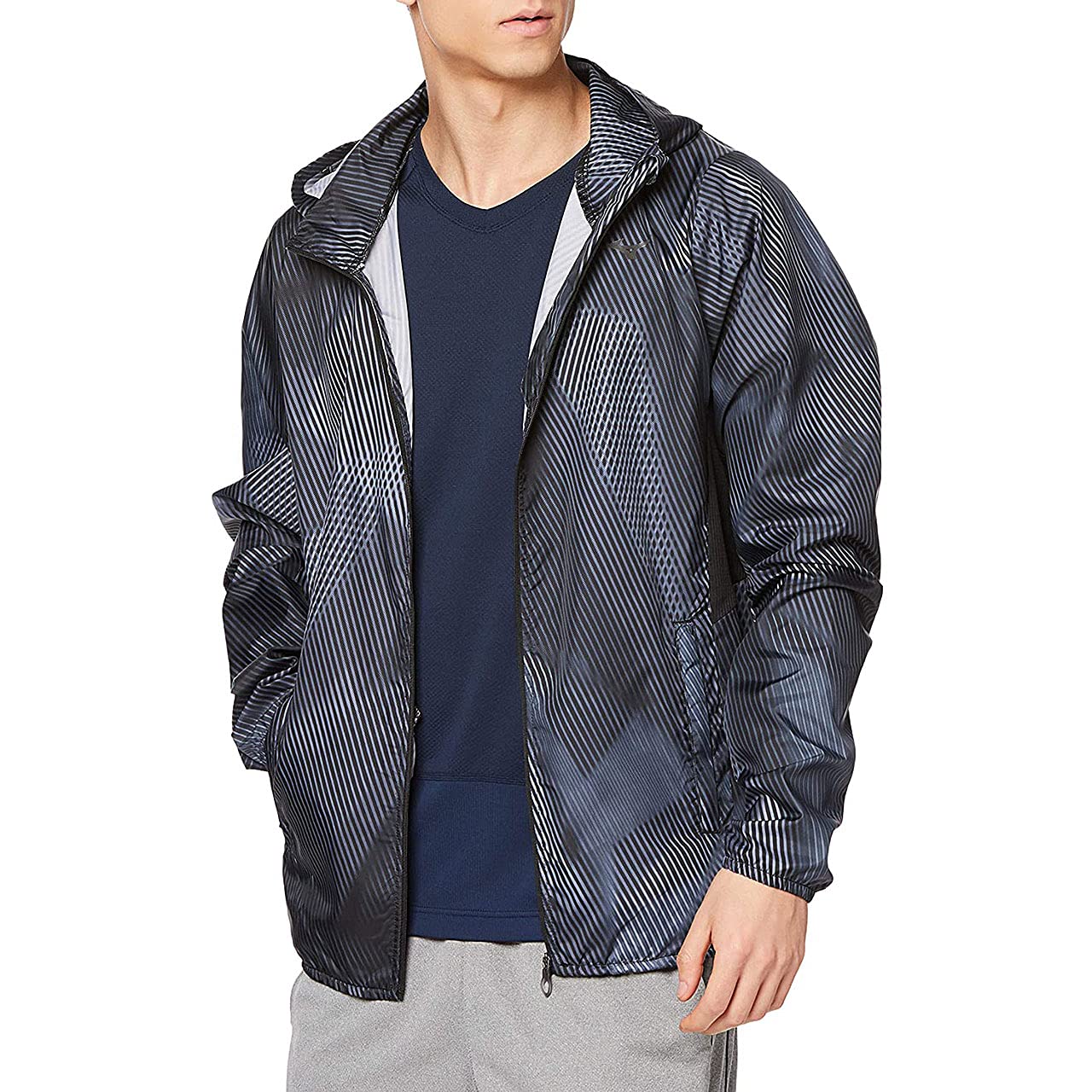 

Mizuno Беговая ветровка J2ME0021 Размер L к японскому размеру Мужской Черный, (Эквивалент L) чёрный