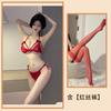 Sexy Underwear Lace Three-point Bra Pajamas Transparent Panties Seduction Pure Lust Sexy Bed Suit