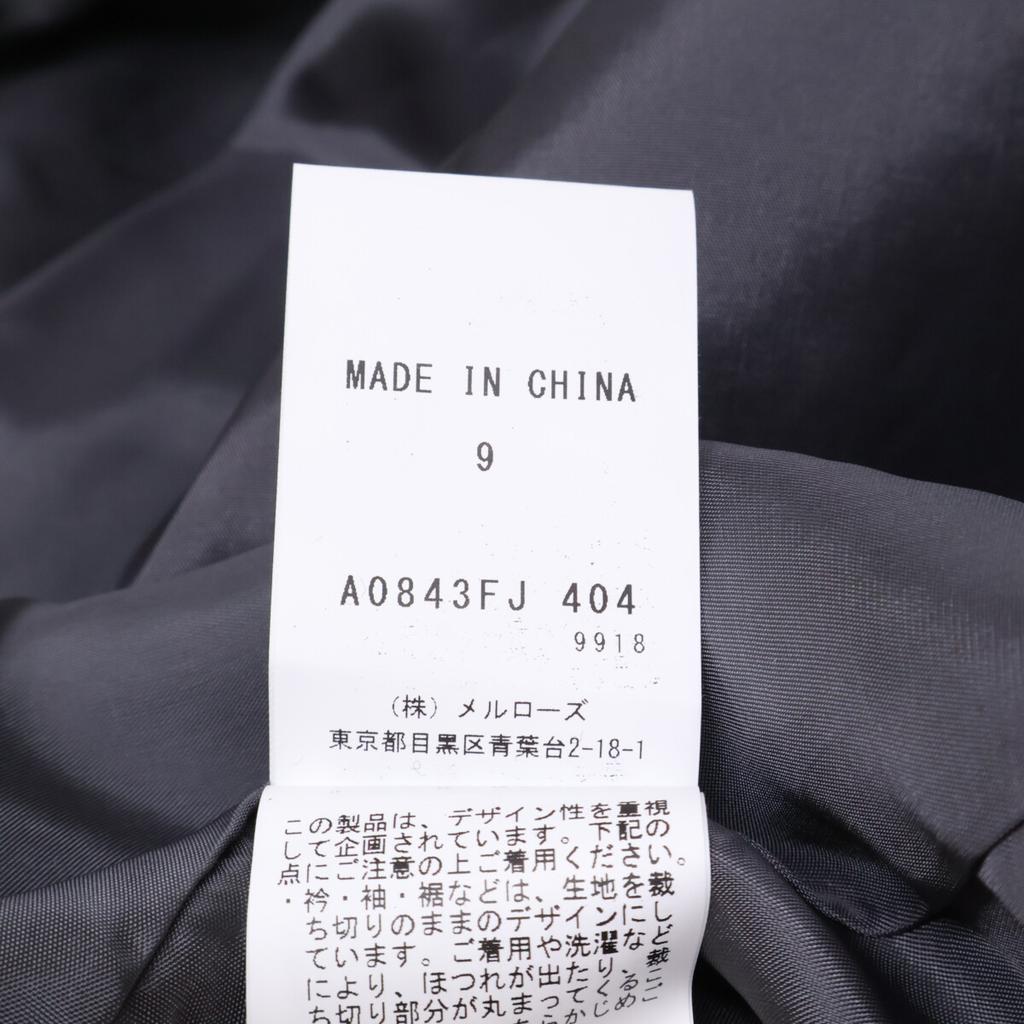 THIRD MAGAZINE A0843FJ 404 Black Wool Houndstooth Jacket Coat coat 9 blackUsed