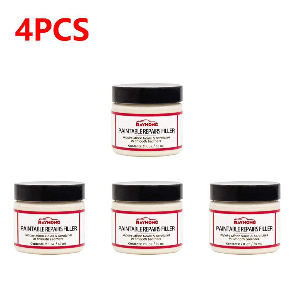 Leather Filling Paste 60ml Natural Leather Filler Repair Compound Leather Restoration Cream For Tears Crack Burns Holes Filler