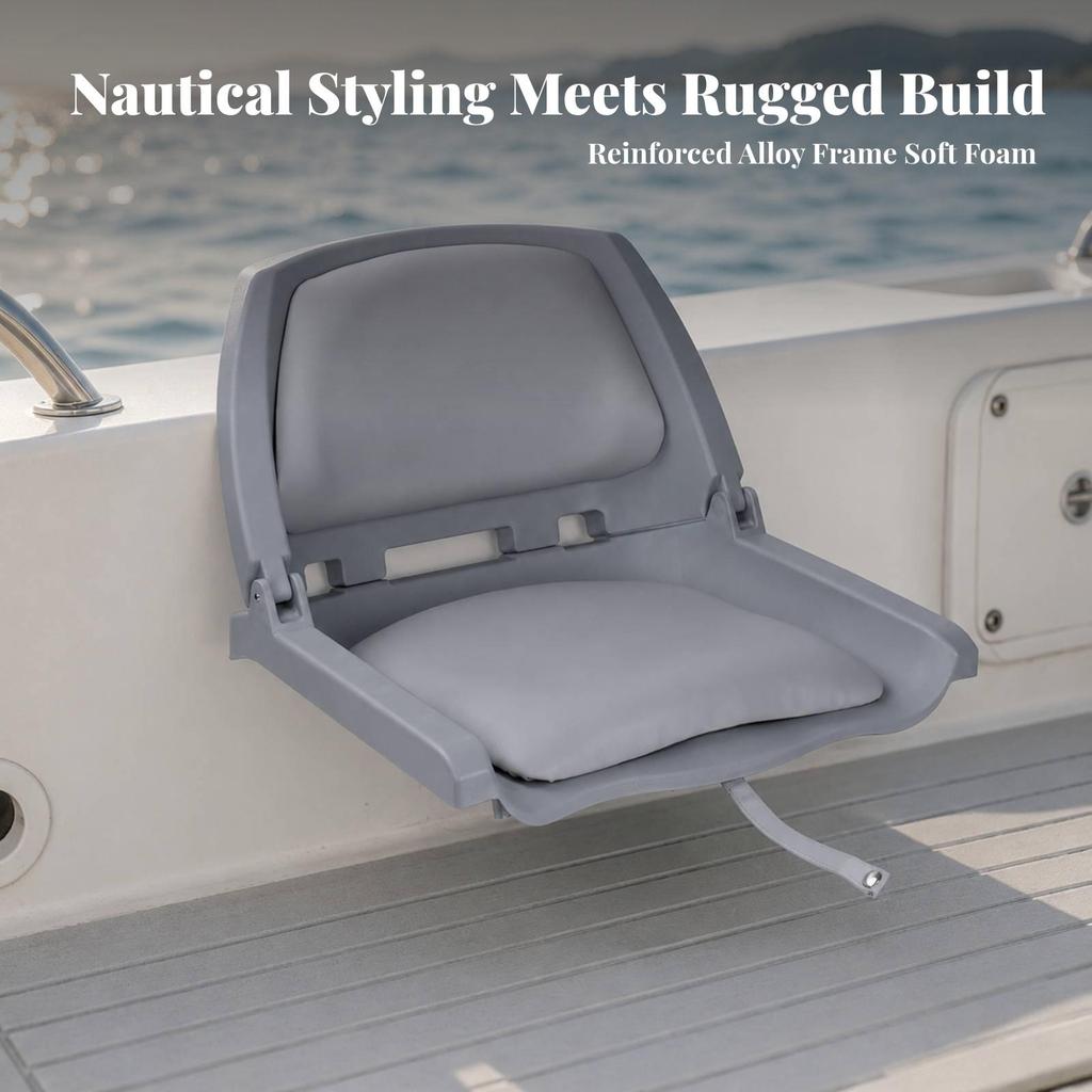 Folding Boat Seat Foldable Marine Thick Pad for Passenger Area