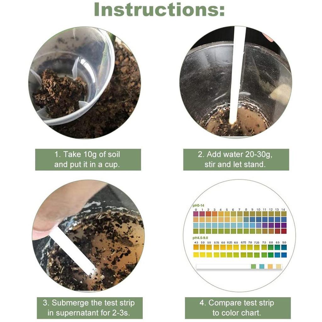 Test Strips,Testing Kit, 100 Tests PH Strips For Testing,Test Kit For Home