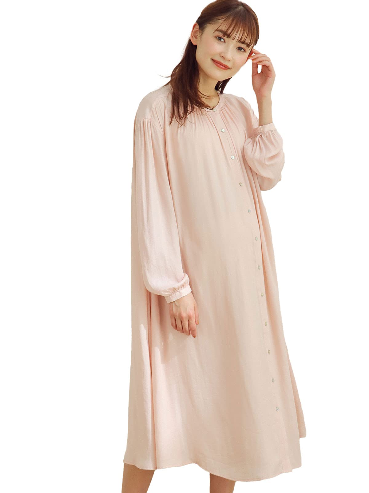 

Платье для беременных 2 Vintage Nursing Free Pale Pink 29917100 [ANGELIEBE], Длина, Атлас, 3WAY, Присборенное, Расклешенное, Дородовое, Послеродовое, Одежда, (шорты