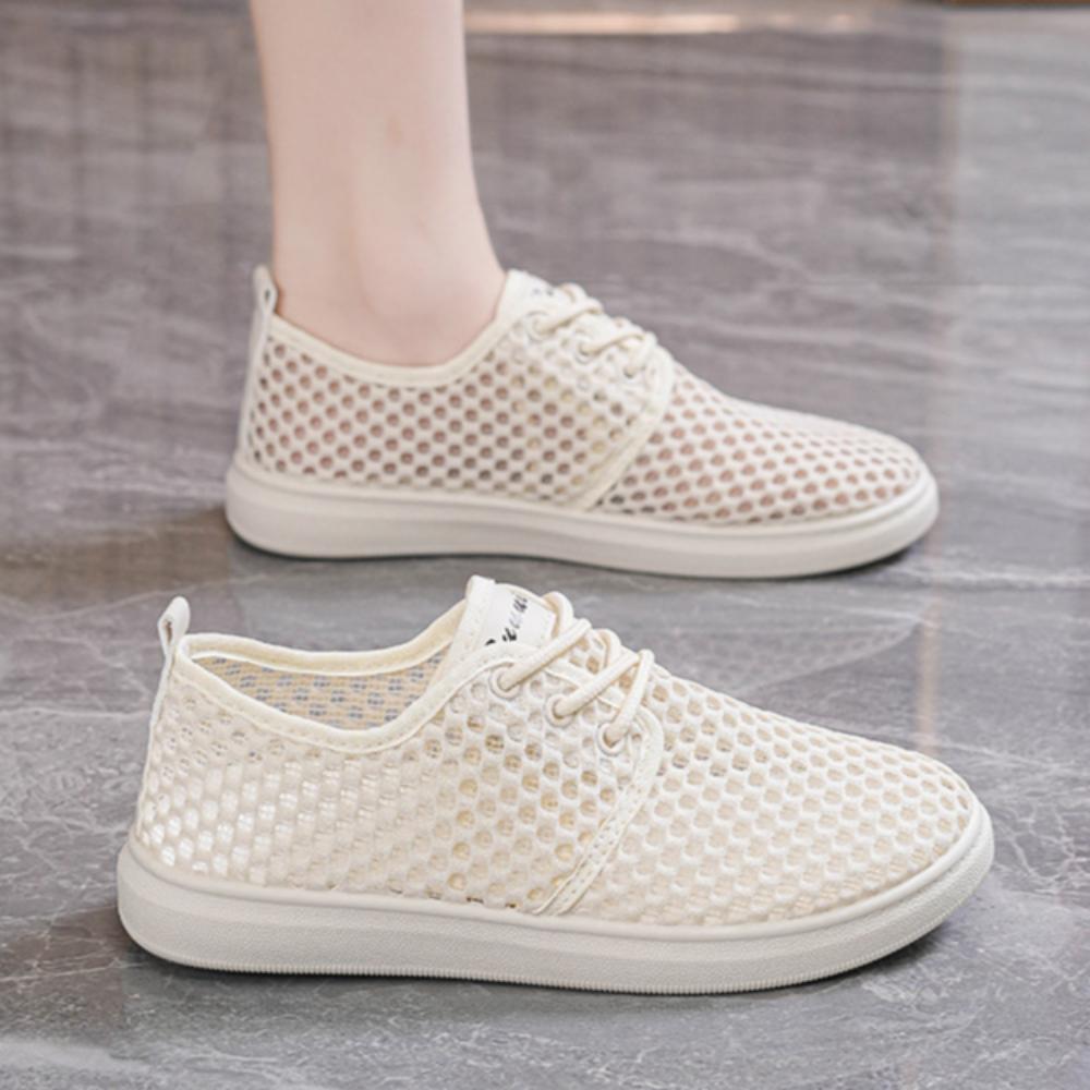 Summer Women's Non-slip Flying Woven Shoes Sports Shoes Breathable Fitness Running Casual Shoes