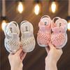 Girls' Sandals, Floral Open Toed Sandals, Fashionable, Simple and Versatile Style, Lightweight, Breathable, Thick Bottom, Teenagers' Slippers