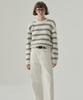 Deuloupisumeon Mellow Stripe Pullover Knit [Beige]