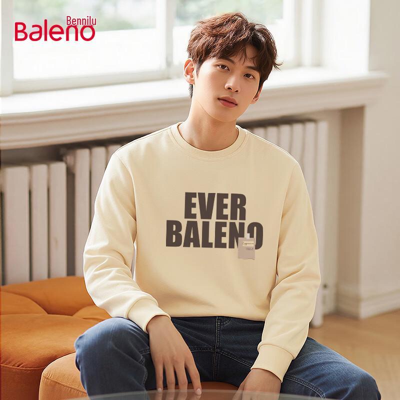 Baleno Men's Casual Round Neck Long Sleeve Sweatshirt