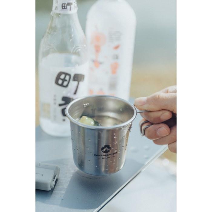 CAMPING MOON Solo Mug M 210ml 4-Piece Set S-190-4P+B Silver