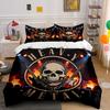 Heavy Metal Guitar Decor Set Soft Comfortable Duvet Cover Bedding Set Included 1*Duvet Cover & 2*Pillowcases, Gift