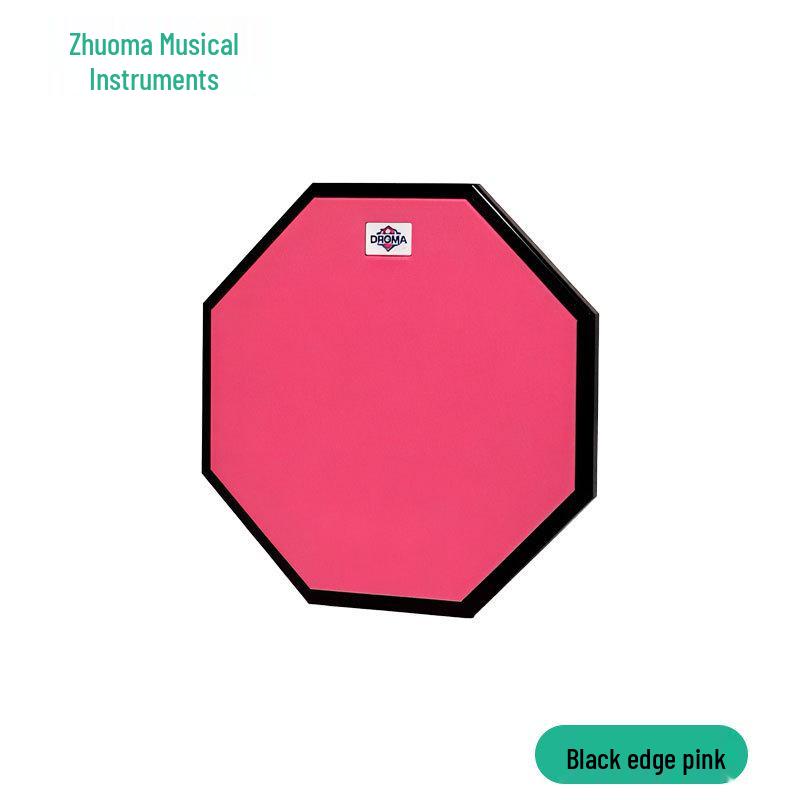 12-Inch Silicone Drum Practice Pad with Acrylic Edge - Beginner Mute Kit