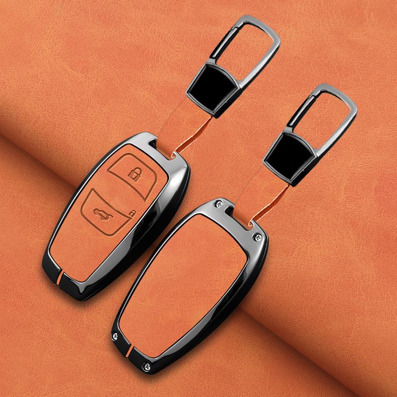 Zinc Alloy Leather Car Key Case For Subaru Brz Wrx Xv Ascent Forester Outback Impreza Legacy Key Holder Car Key Case Accessories