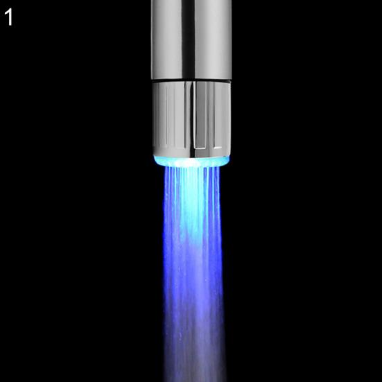 LED-Licht Wasserhahn Kopf Farbwechsel Temperatursensor Wasserdüse Küchenarmatur