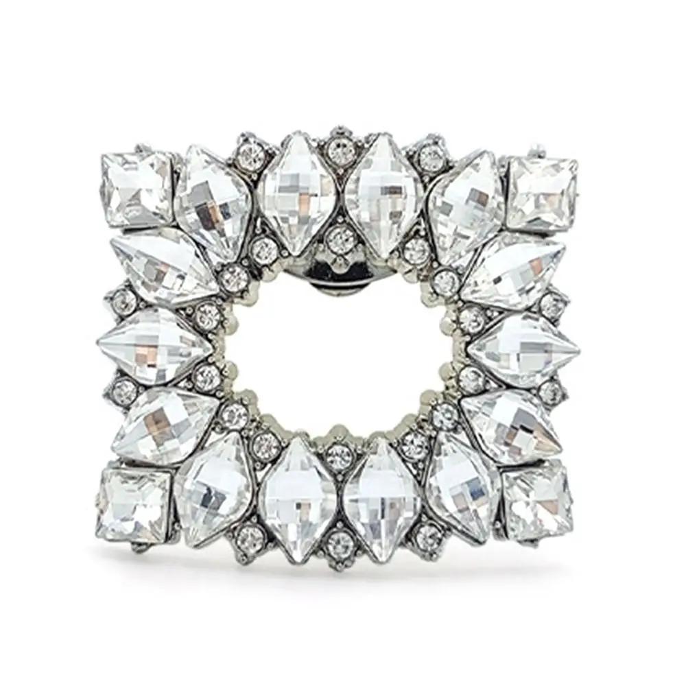Accessories Wedding Bride Shoe Decorations Clip Glass Crystal Rhinestone Shiny Clips High Heel Removable Buckle Decorative Women