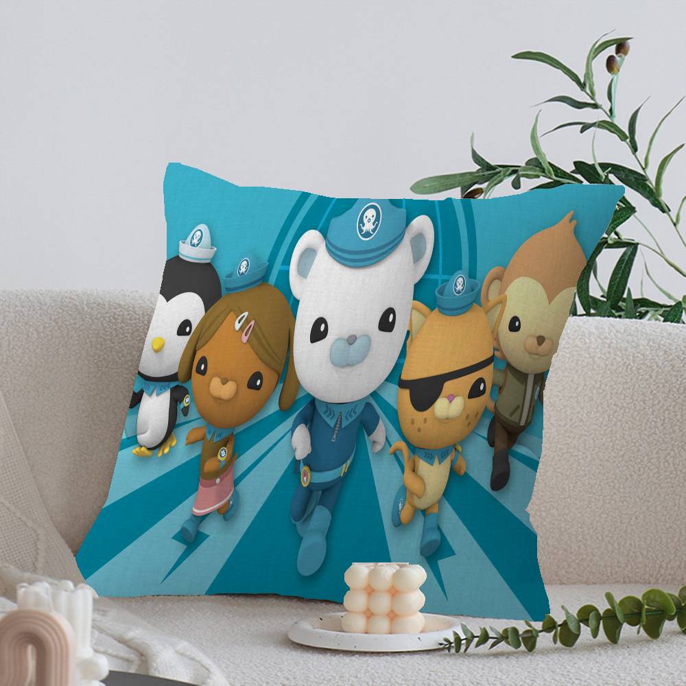 The Octonauts cartoon printed Cushion Cover Inches Farmhouse Decor Home Throw Pillow Covers for Couch Decorations