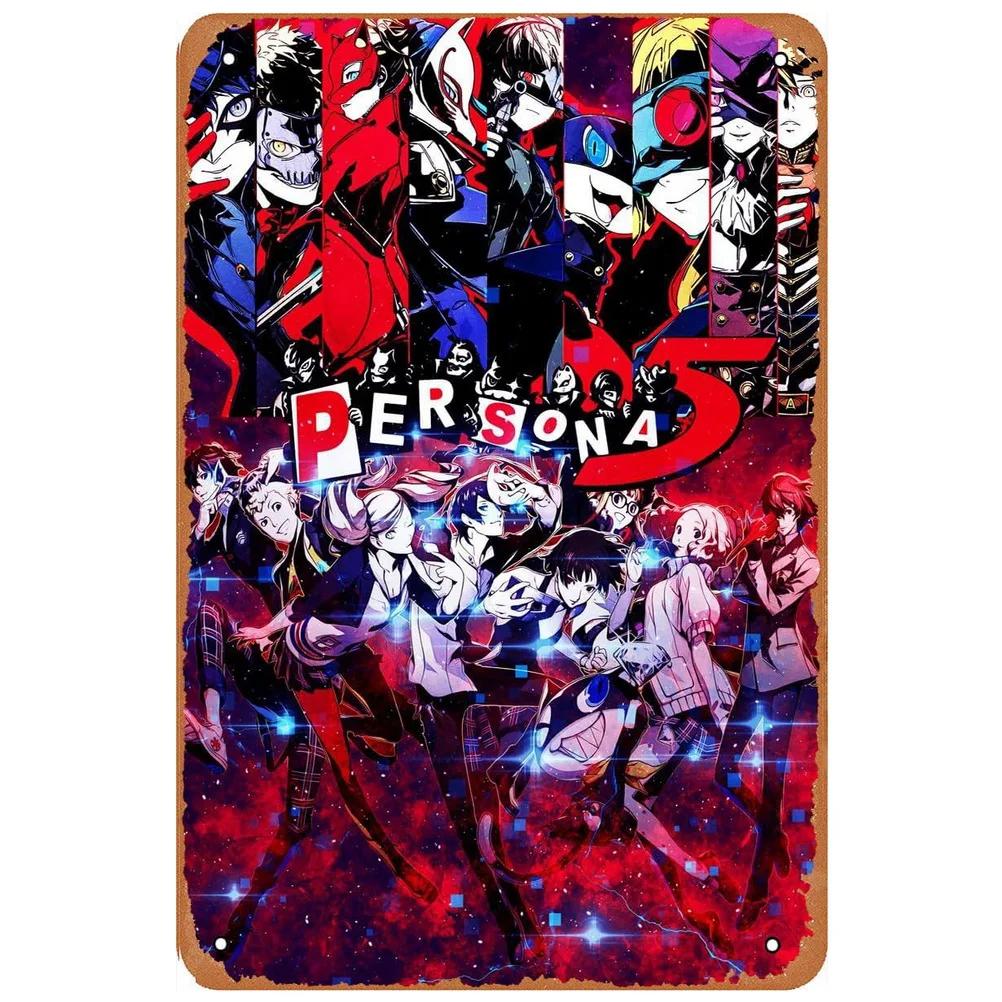 Metal Tin Signs Plaque Video Game Wall Decoration Vintage Art Posters Iron Painting for Man Cave Home Cafe Game Room Club Bar