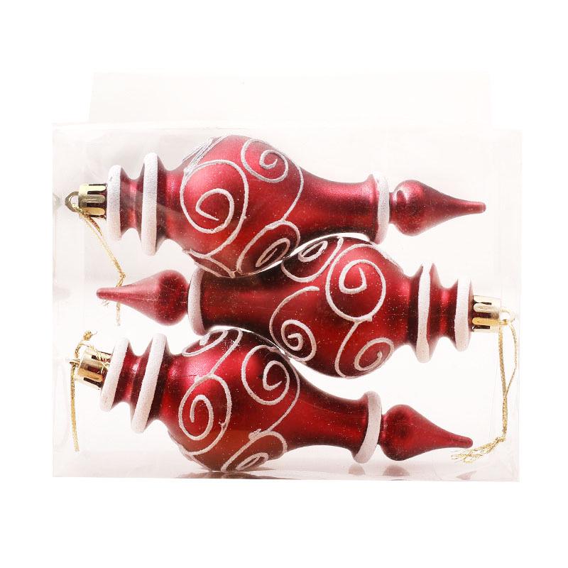 Hand-Painted Flat Candy Christmas Tree Ornament Set