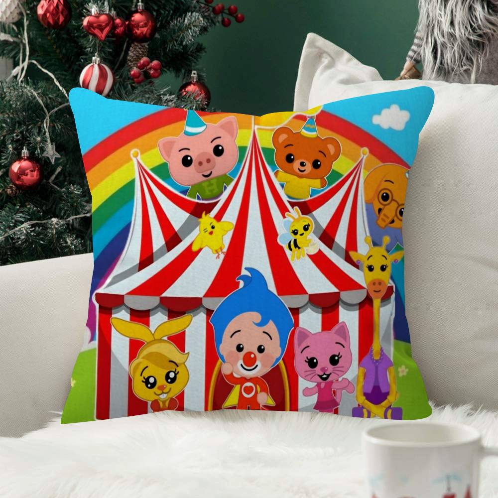 Cartoon Plim Plim Christmas Fashion Decorative Pillowcase Throw Cover Pillow Case Cushion For Living Room Square Home Decor