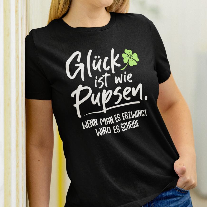 

HAPPINESS IS LIKE DOLLS Shamrock Funny Fun Saying Humor Funny Fun Ladies T-Shirt 3XL