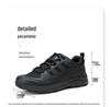 Jinhua Men's Breathable Black Outdoor Hiking Shoes - Wear-Resistant, Summer Training, Off-Road, Sports Running Shoes.