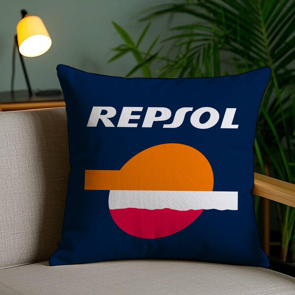 Fashion R-RepsolS Pillow Case Office Sofa Dorm Chair Back Short Plush Double-sided Printing Home Cushion Cover 30cmx30cm
