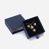 Hochwertige Blaue Papier Schmuckschatulle Spezielle Halskette Ohrstecker Armband Kreative Verpackung Geschenkbox China