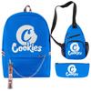 Cook 3D Digital Color Printing Set Oxford Cloth Waterproof Backpack Student Bag