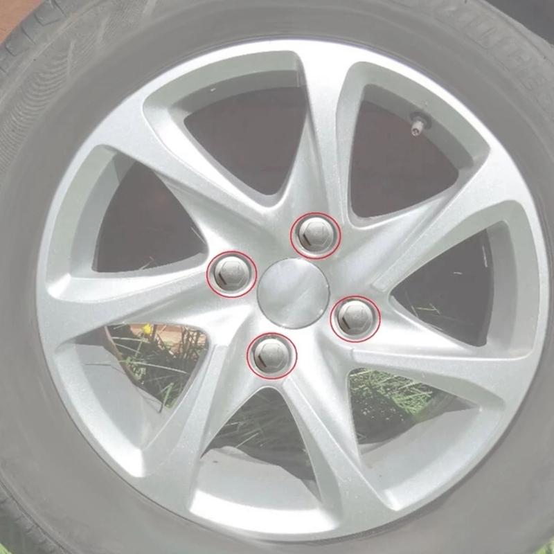 4 Piece Automotive Lug Nuts 540567 940684 9682405080 9817024580 Suitable for 206 207 307 308 406 407 607 1007 2008 3008