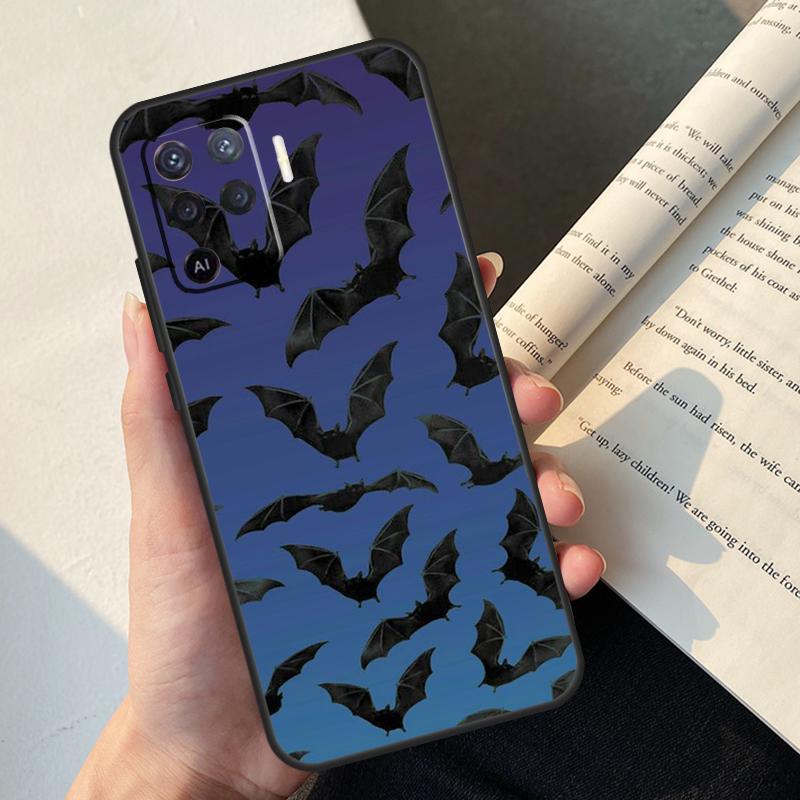 Halloween Bat Case For Oppo A5 Pro A15 A16 A17 A57 A77 A94 A74 A54 A76 A96 A40 A60 A80 A18 A38 A58 A78 A98