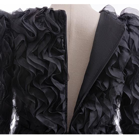 Elphaba Thropp Wicked Cos Children's Clothing Black Party Dress Dress with Cape