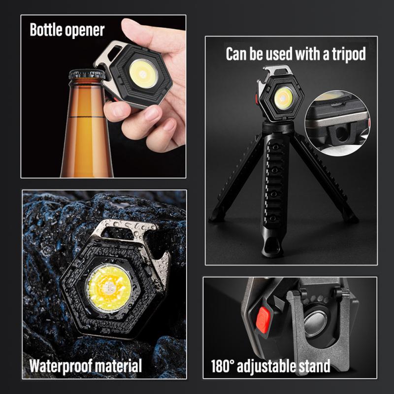 Mini Led Keychain Light Portable Ultra-light High Brightness Flashlight For Fishing Hiking Camping